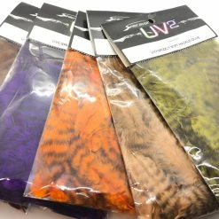Hareline Dubbin LLC Fly Tying Spirit River UV2 Grizzly Soft Hackle