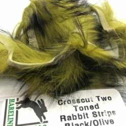 Hareline Dubbin LLC Hareline Crosscut Two Tone Rabbit Strips