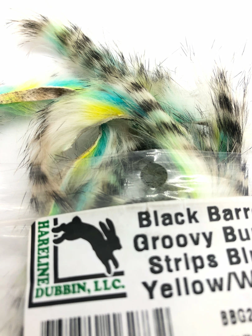 Cheapest ✔️ Hareline Dubbin LLC Fly Tying Hareline Black Barred Groovy Bunny Strips ✔️ 5 Hareline Dubbin LLC Fly Tying Hareline Black Barred Groovy Bunny Strips