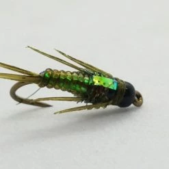 Dreamcast Schmidt’s Caddis BWO Olive Tungsten Black Bead Flies