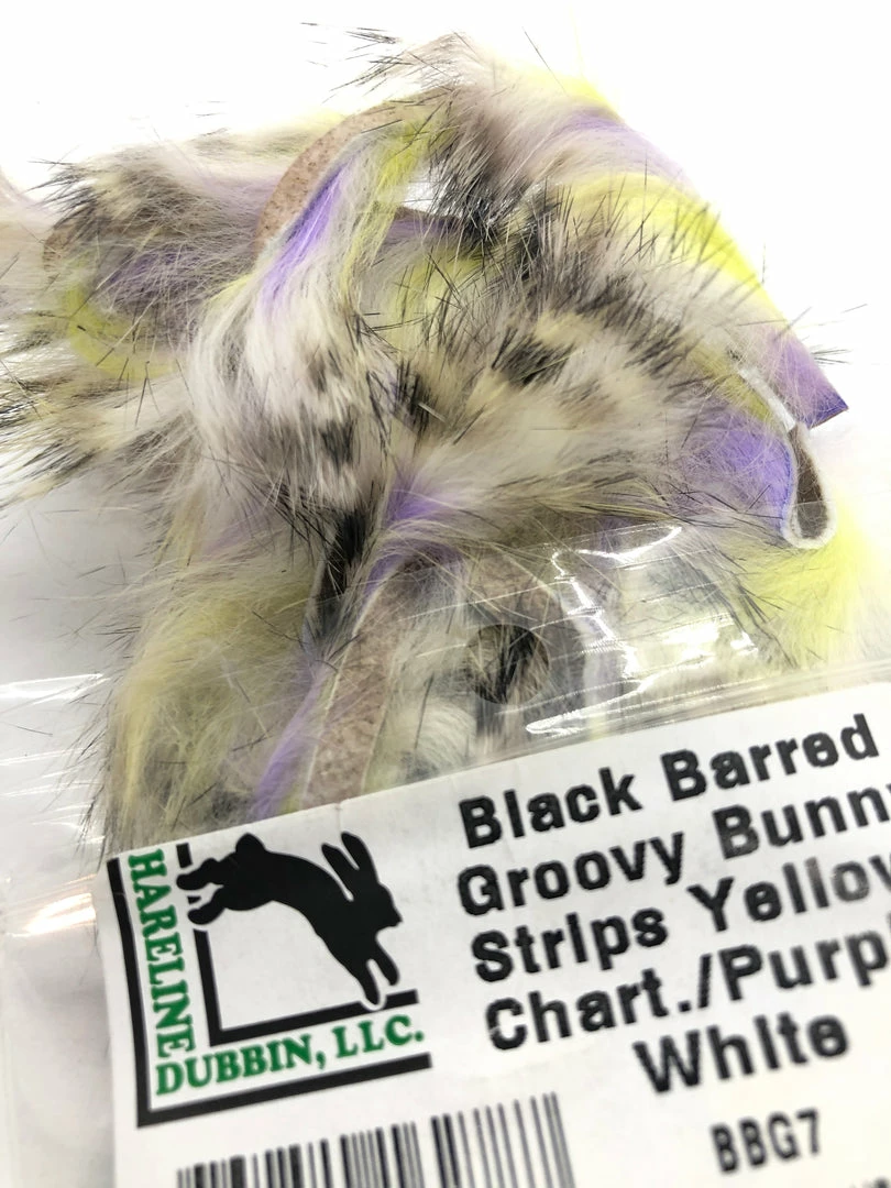 Cheapest ✔️ Hareline Dubbin LLC Fly Tying Hareline Black Barred Groovy Bunny Strips ✔️ 7 Hareline Dubbin LLC Fly Tying Hareline Black Barred Groovy Bunny Strips