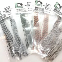 Hareline Dubbin LLC Hareline Dubbin Grizzly Barred Rubber Legs Medium Fly Tying