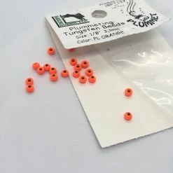 Hareline Dubbin LLC Fly Tying Hareline Dubbin Plummeting Tungsten Beads Fl. Orange