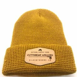 Clothing Richardson Sports Beanie With Cutthroat Anglers Leather Patch