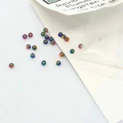 Hareline Dubbin LLC Hareline Dubbin Plummeting Tungsten Beads Rainbow Hued