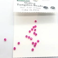 Hareline Dubbin LLC Fly Tying Hareline Dubbin Fluorescent Slotted Tungsten Beads 20 Packs