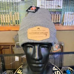 Clothing Richardson Sports Beanie With Cutthroat Anglers Leather Patch