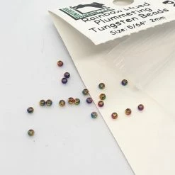 Hareline Dubbin LLC Hareline Dubbin Plummeting Tungsten Beads Rainbow Hued