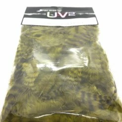 Hareline Dubbin LLC Fly Tying Spirit River UV2 Grizzly Soft Hackle