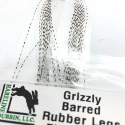 Hareline Dubbin LLC Hareline Dubbin Grizzly Barred Rubber Legs Fine Fly Tying