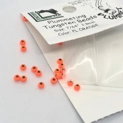 Hareline Dubbin LLC Fly Tying Hareline Dubbin Plummeting Tungsten Beads Fl. Orange