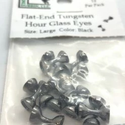 Hareline Dubbin LLC Hareline Dubbin Flat End Tungsten Hour Glass Eyes Fly Tying