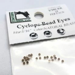Hareline Dubbin LLC Hareline Dubbin Brass Cyclops Beads Fly Tying