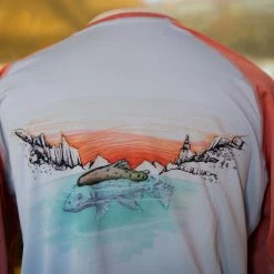 Clothing Simms Women’s SolarFlex LS Crewneck Jacob Lutz Signature Art Series Golden Hour