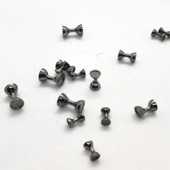 Hareline Dubbin LLC Hareline Dubbin Flat End Tungsten Hour Glass Eyes Fly Tying