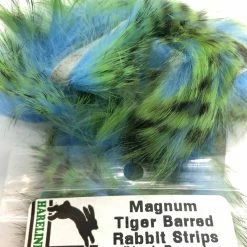 Hareline Dubbin LLC Fly Tying Hareline Magnum Tiger Barred Rabbit Strips