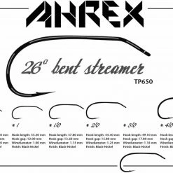 Hareline Dubbin LLC Ahrex TP650 26 Degree Bent Streamer Hook